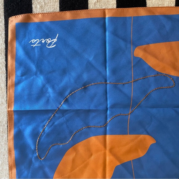 Ports 100% silk scarf - Picture 4 of 4